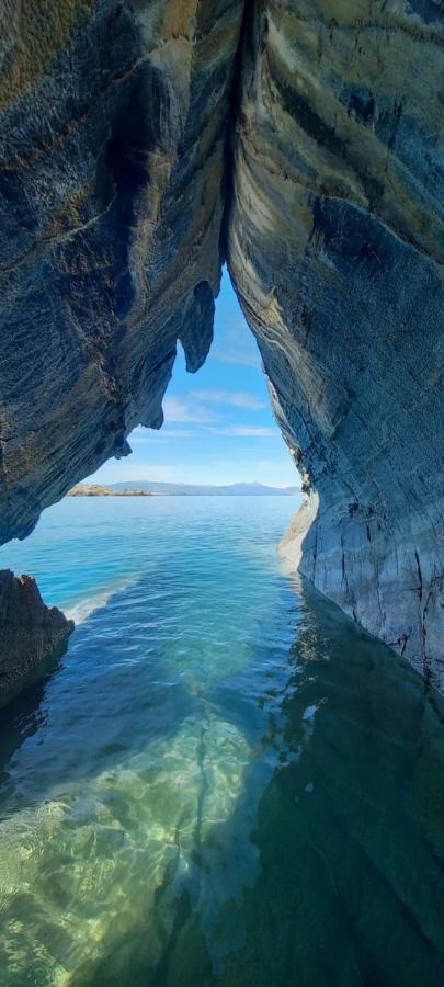 فيلا Cabana Cavernas Austral Puerto Sanchez المظهر الخارجي الصورة